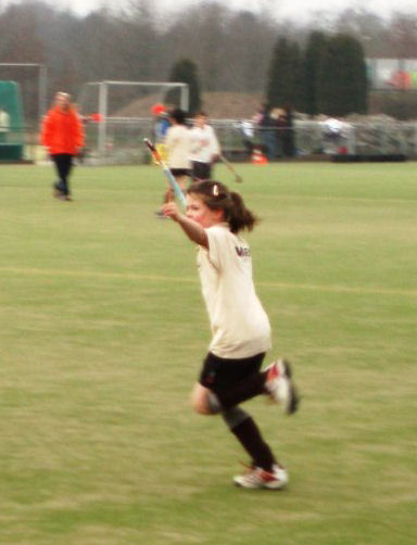 Jiska en Mieke 1e hockeywedstrijd  